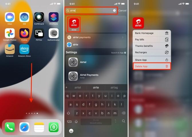 How to Delete Apps on iPhone from the Home Screen Small