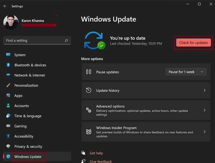 Download Windows Updates manually in Windows 11 1